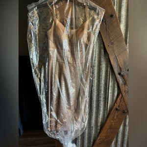 Gold homecoming/prom dress